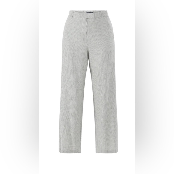 Elegant Gray Wide-Leg Women's Pants - Picture 4 of 16